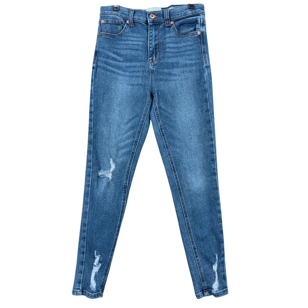 REgeneration Celebrity Pink Distressed Skinny Jeans Womens 7/28 Cotton Blue